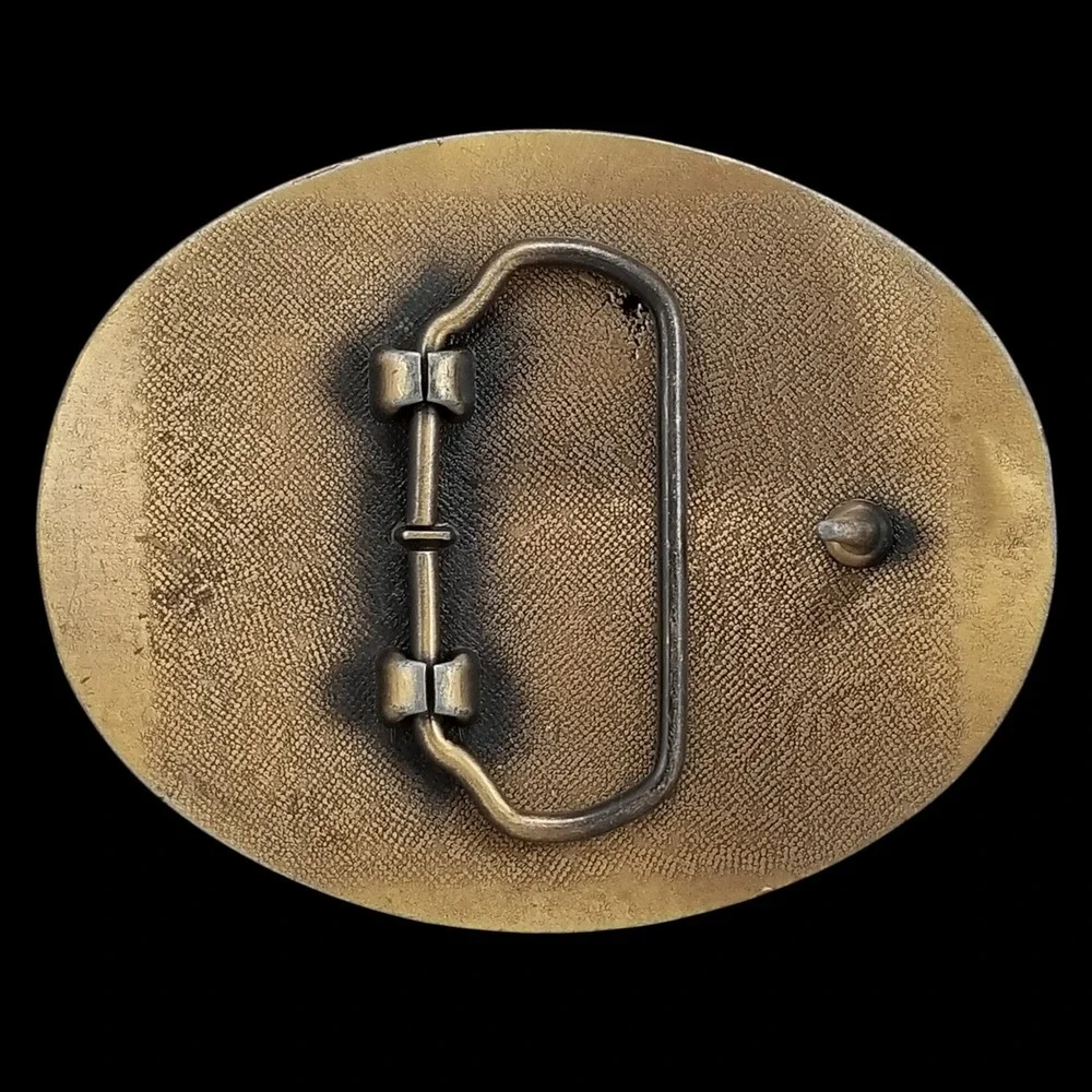 WWII Veteran Belt Buckle US Military‎ Eagle Emblem USA Made